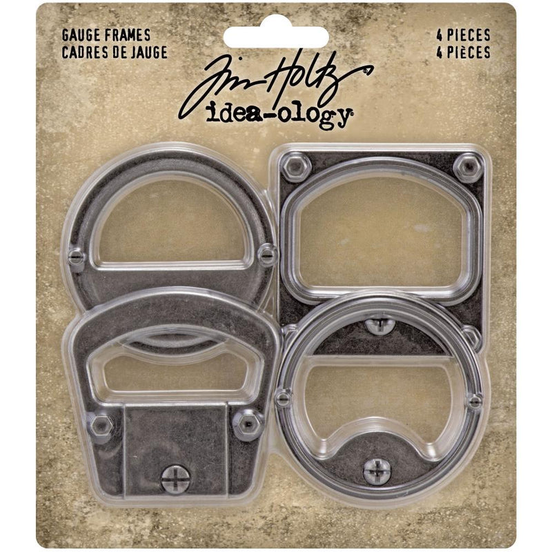 Tim Holtz Idea-Ology Metal Gauge Frames 2"X2" 4Pc, TH94141