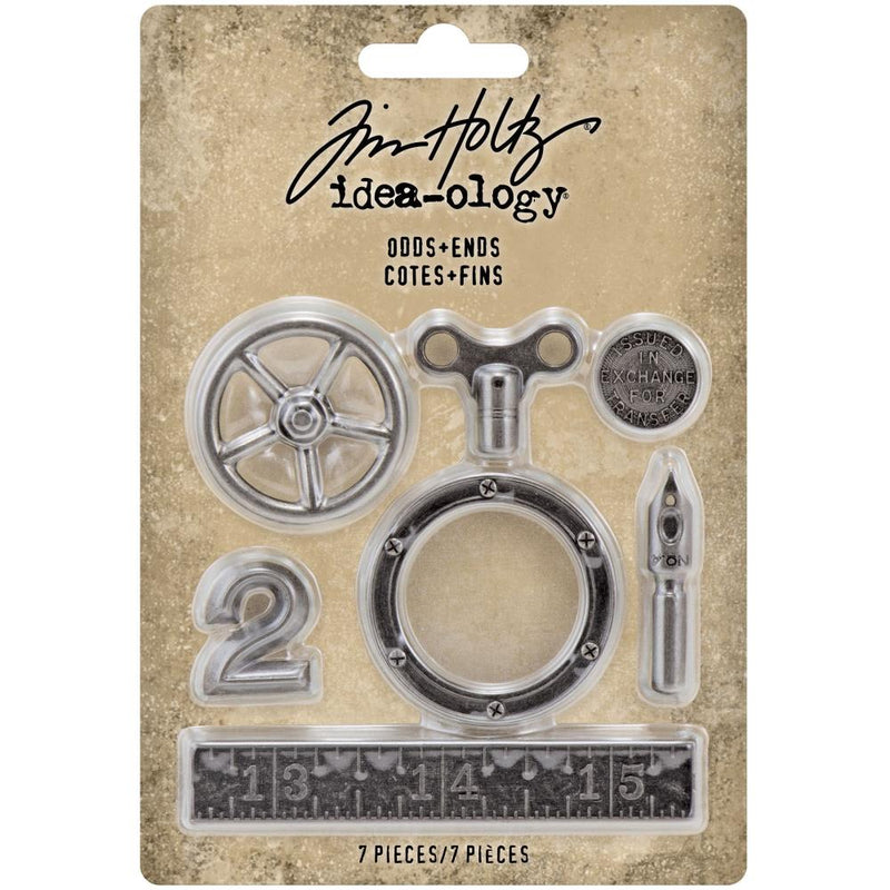 Tim Holtz Idea-Ology Metal Odds & Ends 7Pc, TH94143