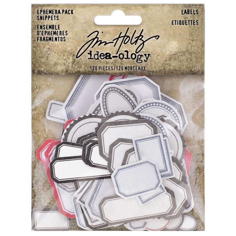 Tim Holtz Idea-Ology - Ephemera Snippets - Labels, TH94188