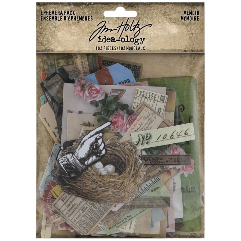 Tim Holtz Idea-ology Ephemera Pack 102Pc - Memoir, TH94221