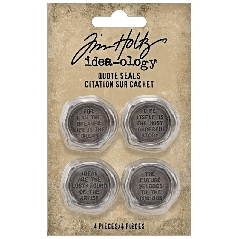 Tim Holtz Idea-ology - Quote Seals 4Pc, TH94236