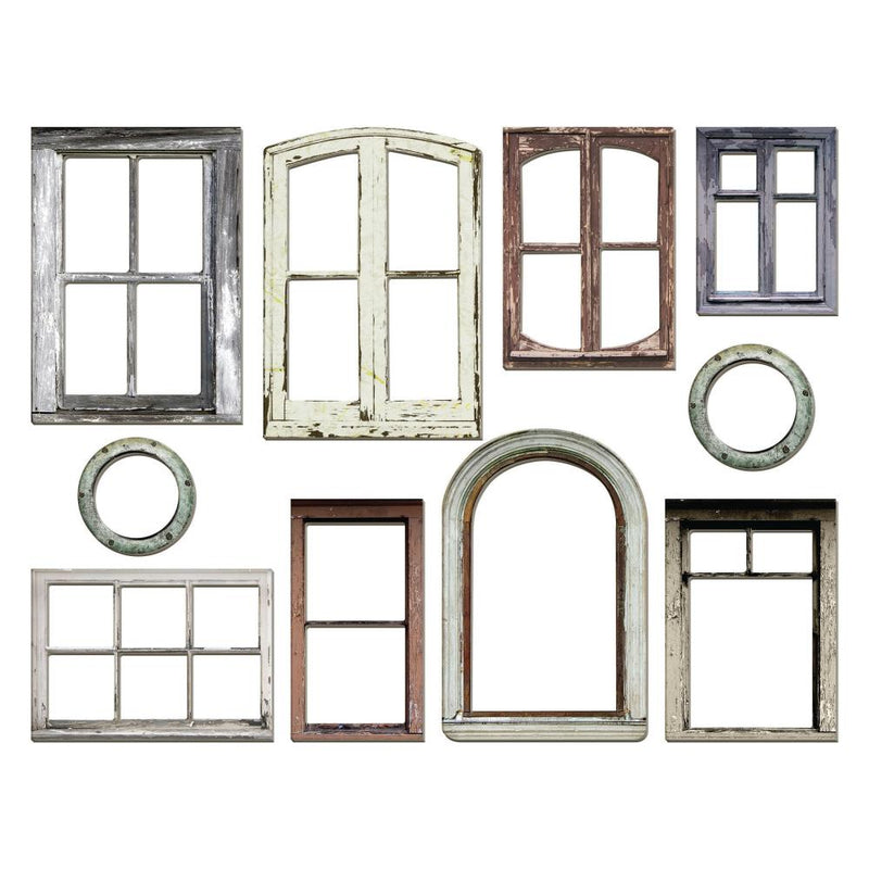 Tim Holtz Idea-ology Baseboards 10Pc - Window Frames, TH94248