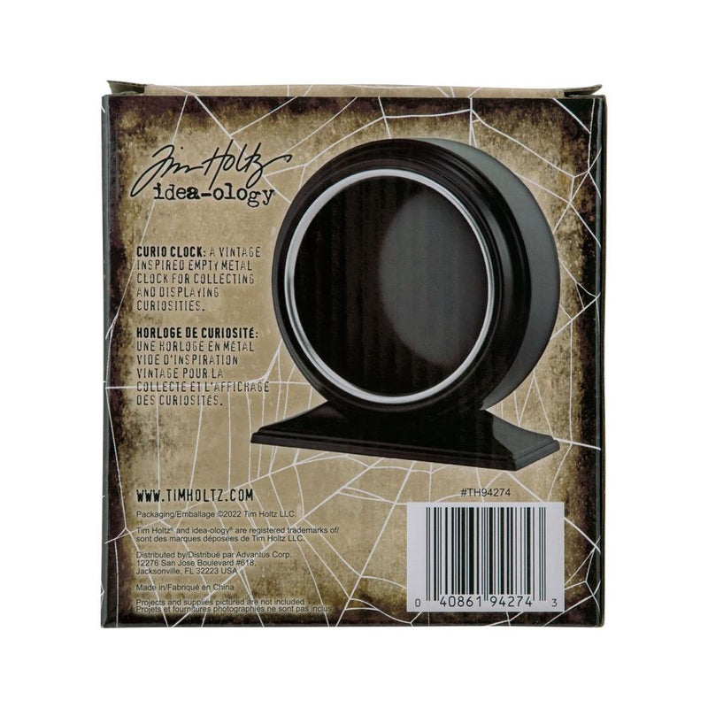 Tim Holtz Idea-ology - Curio Clock - Glossy Black, TH94274 Retired