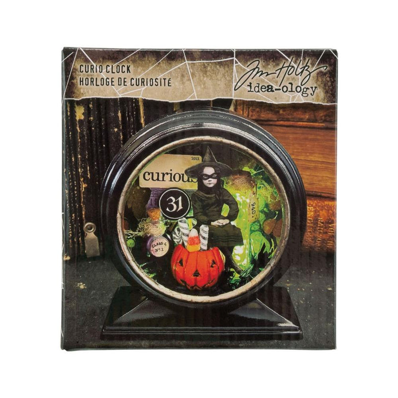 Tim Holtz Idea-ology - Curio Clock - Glossy Black, TH94274 Retired