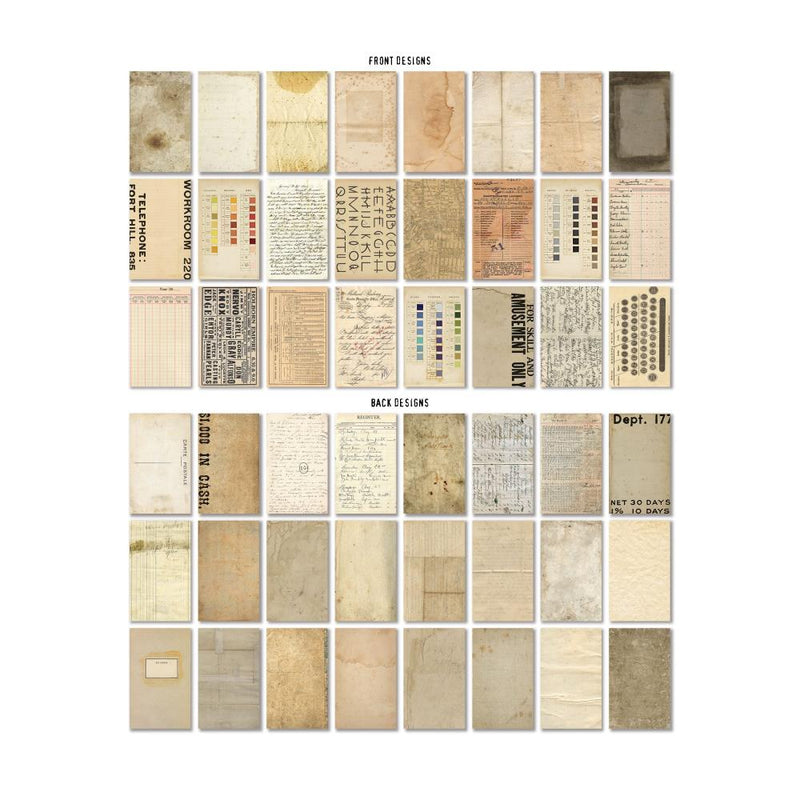 Tim Holtz Idea-ology Backdrops DS Cardstock - Volume