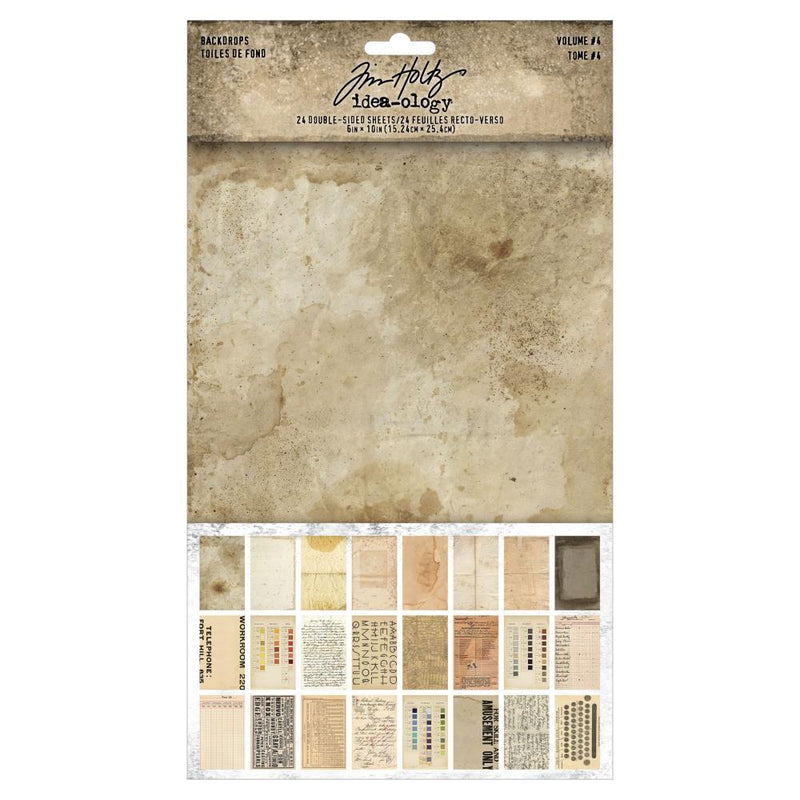 Tim Holtz Idea-ology Backdrops DS Cardstock - Volume