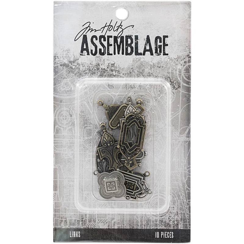 Tim Holtz Assemblage Links 10Pc - Art Deco, THA20109