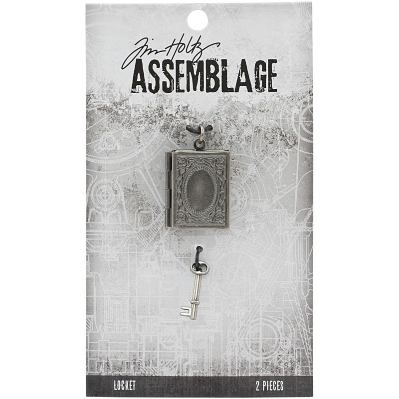 Tim Holtz Assemblage Charms 2Pc - Locket, THA20121