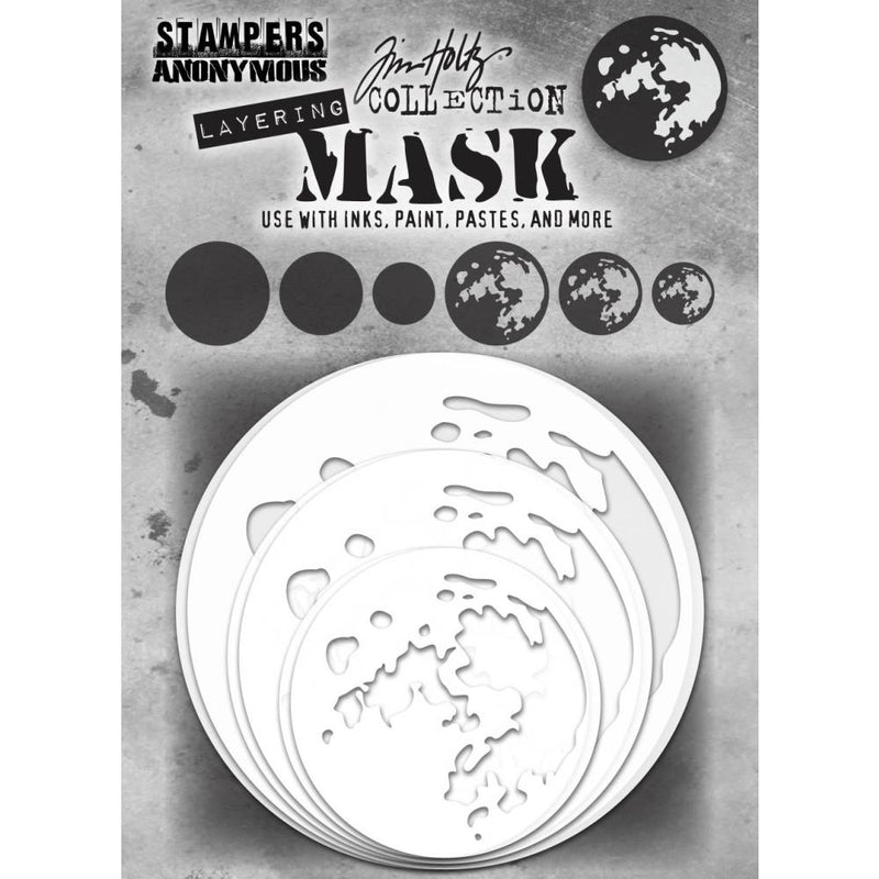 Sampers Anonymous - Layering Mask Set - Moon, THMSK01 by: Tim Holtz