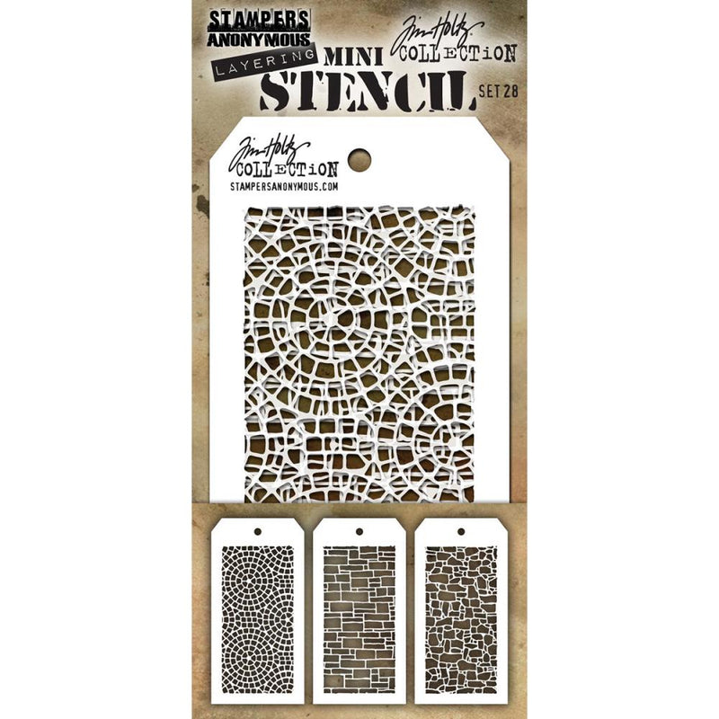 Stampers Anonymous Mini Layering Stencil Set 3Pc - Set