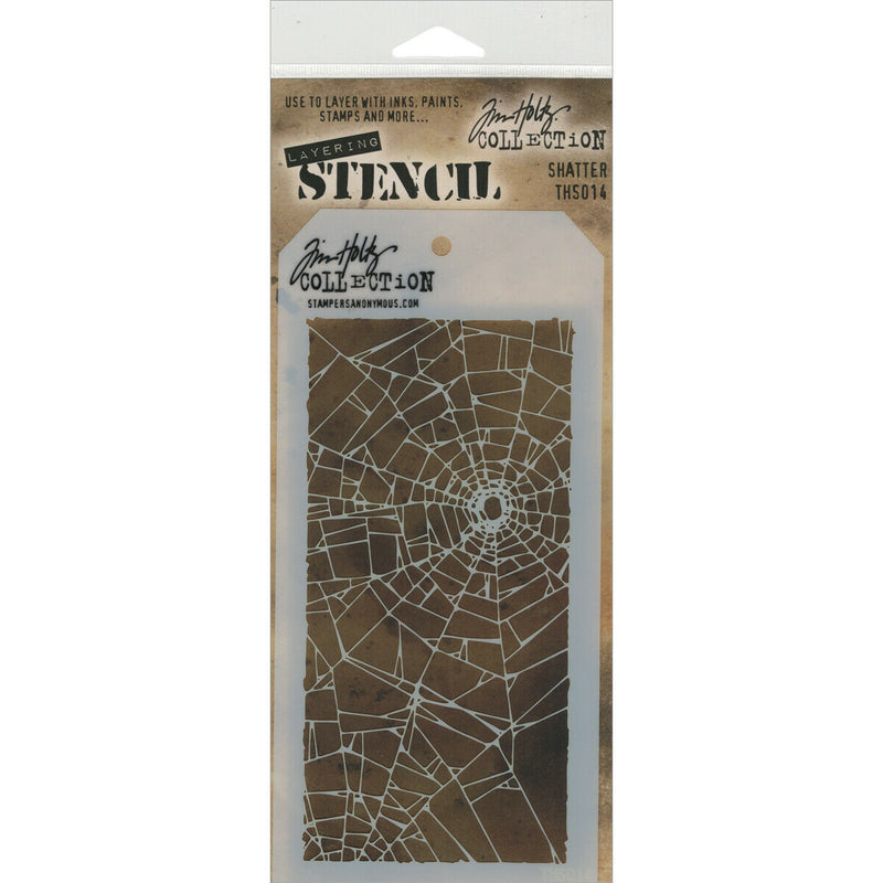 Tim Holtz Layering Stencil - Shatter, THS014