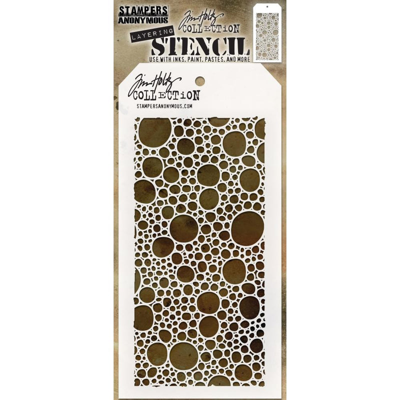 Tim Holtz Layering Stencil - Bubbles, THS138