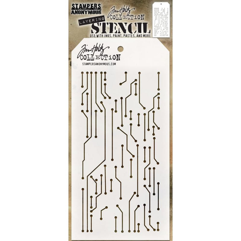 Tim Holtz Layering Stencil - Circuit, THS146