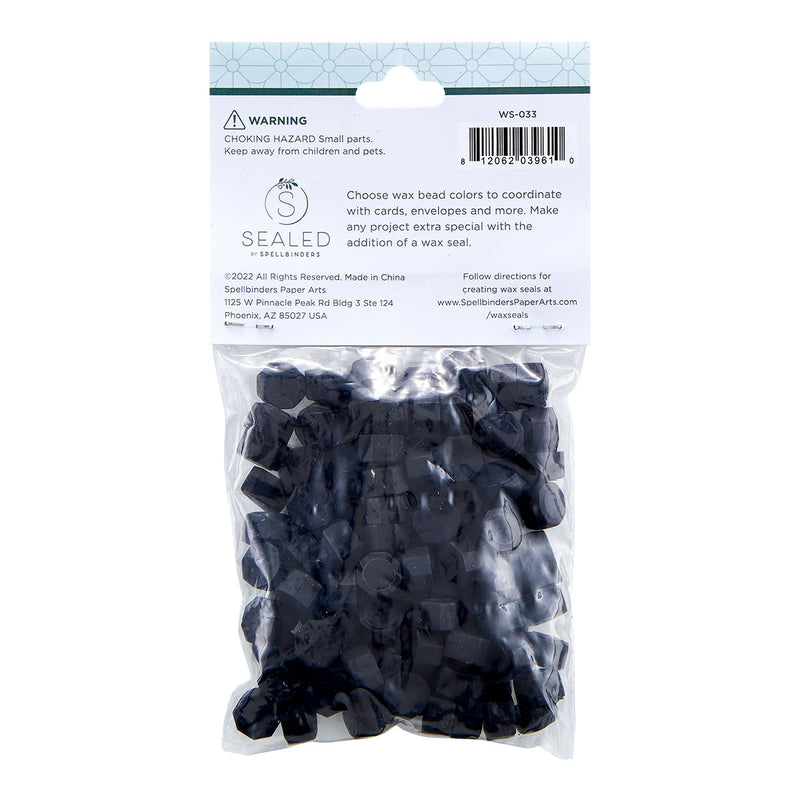 Spellbinders Wax Beads - Black, WS-033