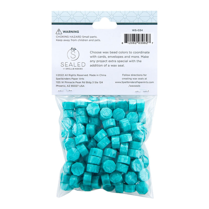 Spellbinders Wax Beads - Teal, WS-034