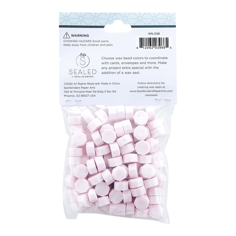 Spellbinders Wax Beads - Pastel Pink, WS-038