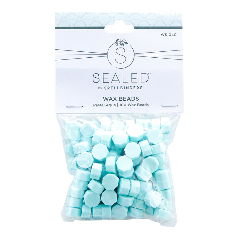 Spellbinders Wax Beads - Pastel Aqua, WS-040