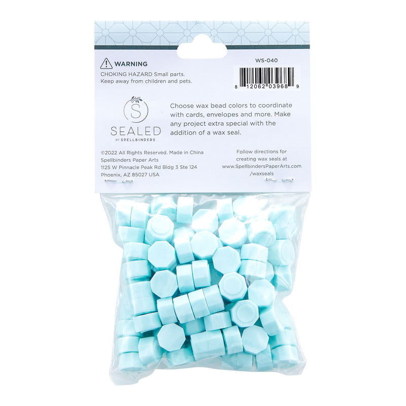 Spellbinders Wax Beads - Pastel Aqua, WS-040