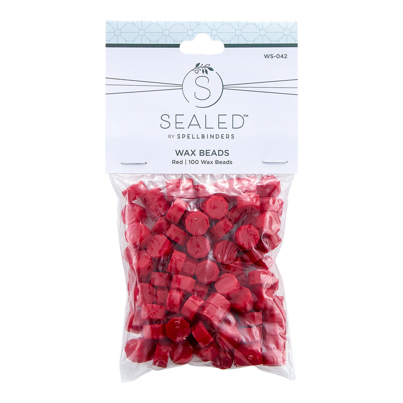 Spellbinders Wax Beads - Red, WS-042