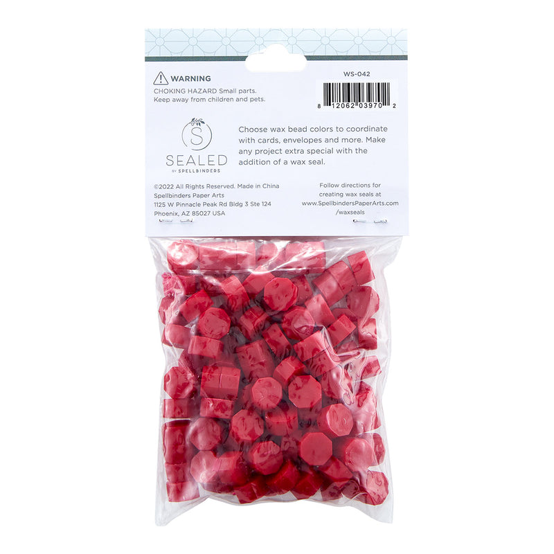 Spellbinders Wax Beads - Red, WS-042