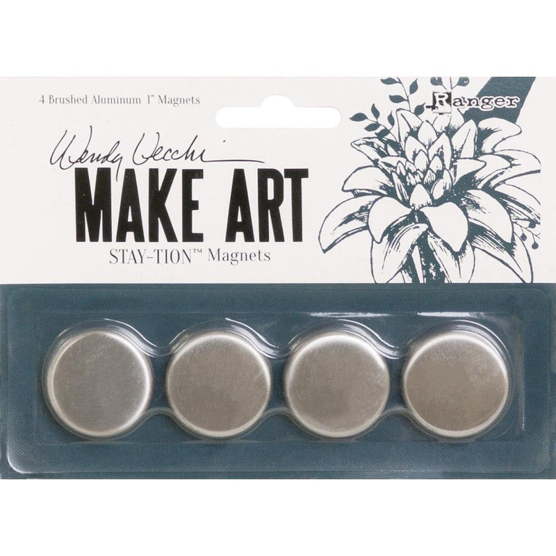 Wendy Vecchi - MAKE ART - Stay-tion 1" Magnets 4Pc, WVA68037