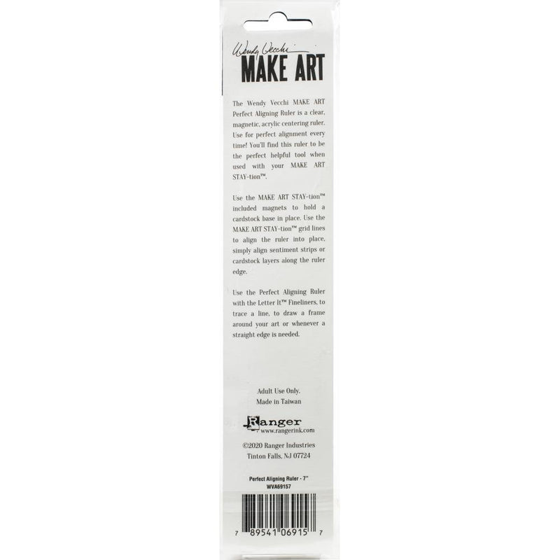 Wendy Vecchi - Make Art - Perfect Aligning 7" Ruler, WVA69157