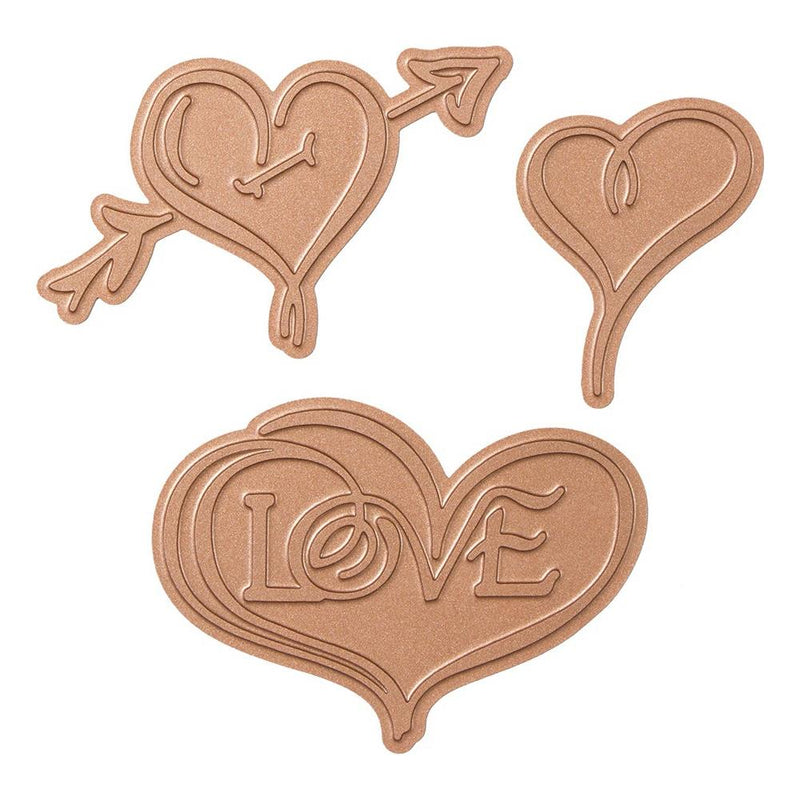 Glimmer Hot Foil Plate by Paul Antonio -  Hearts & Love, GLP-014