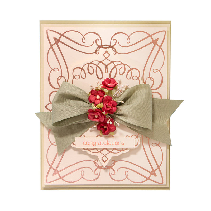 Glimmer Hot Foil Plate by Becca Feeken -  Elegant Rectangle, GLP-029