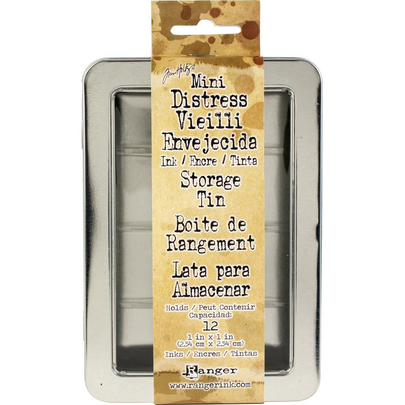 Tim Holtz Distress Mini Ink Storage Tin - Empty, TDA42013